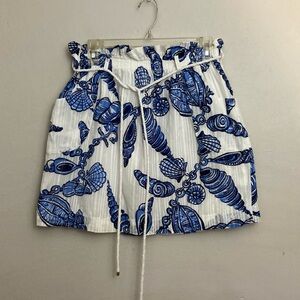 11-29 Lilly Pulitzer Seashell Skirt Fallin in Love Pull on Coastal Core Medium